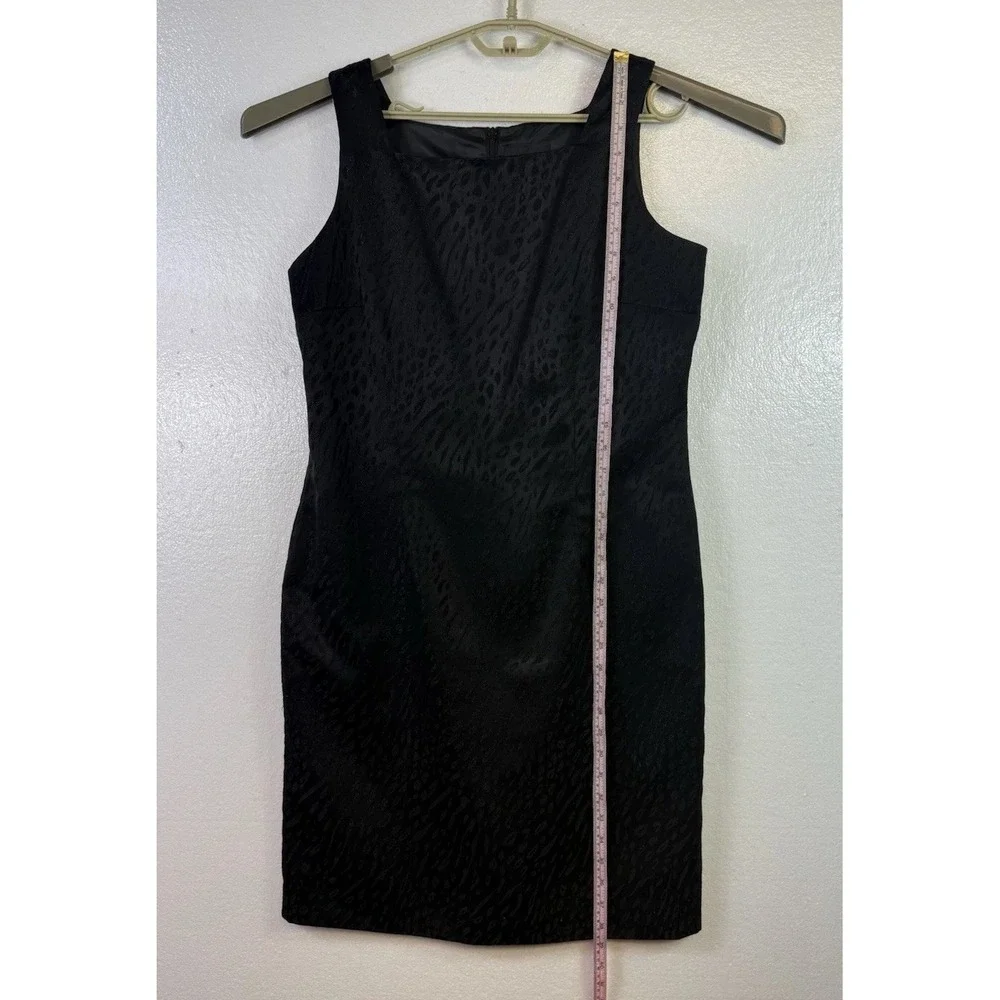 Positive Attitude Womens Black Leopard‎ Print Dress Sz 12 Cocktail Sleeveless